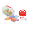 Edx Education Junior Rainbow Pebbles in Mini Jar, Transparent, Set of 36 13228J